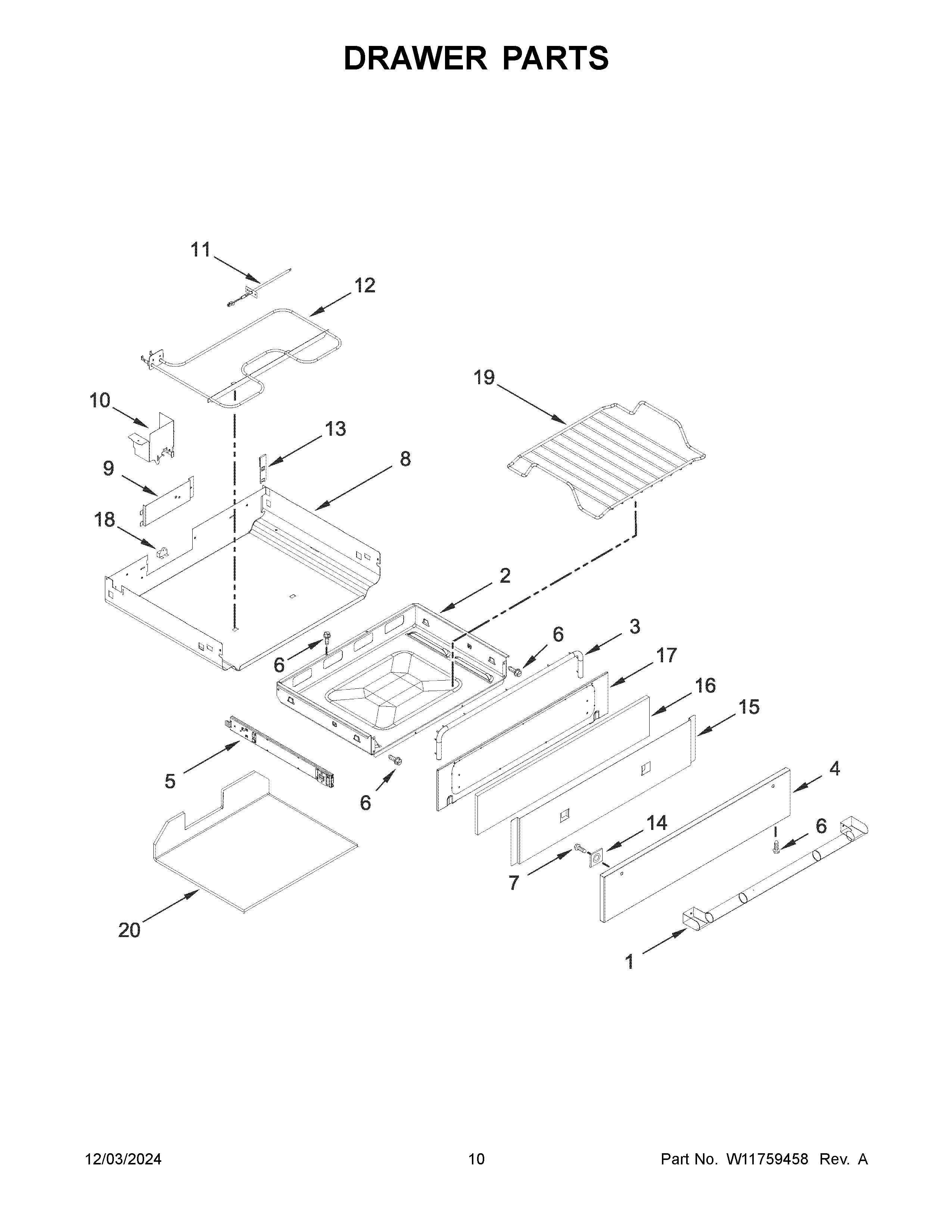Drawer parts