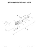 Motor and control unit parts