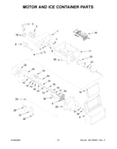 Motor and ice container parts