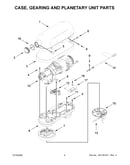 Case, gearing and planetary unit parts