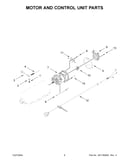 Motor and control unit parts