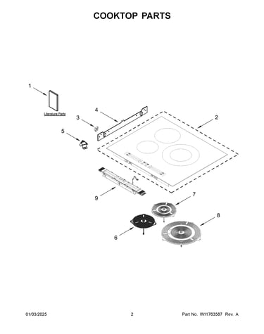 Cooktop parts