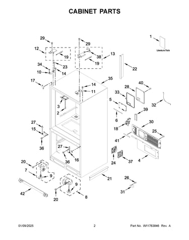 Cabinet parts