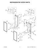 Refrigerator door parts