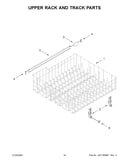 Upper rack and track parts