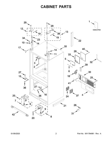 Cabinet parts