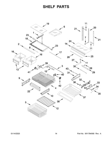 Shelf parts