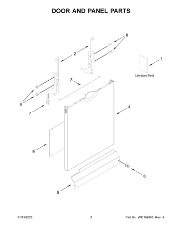 Door and panel parts