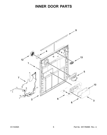 Inner door parts