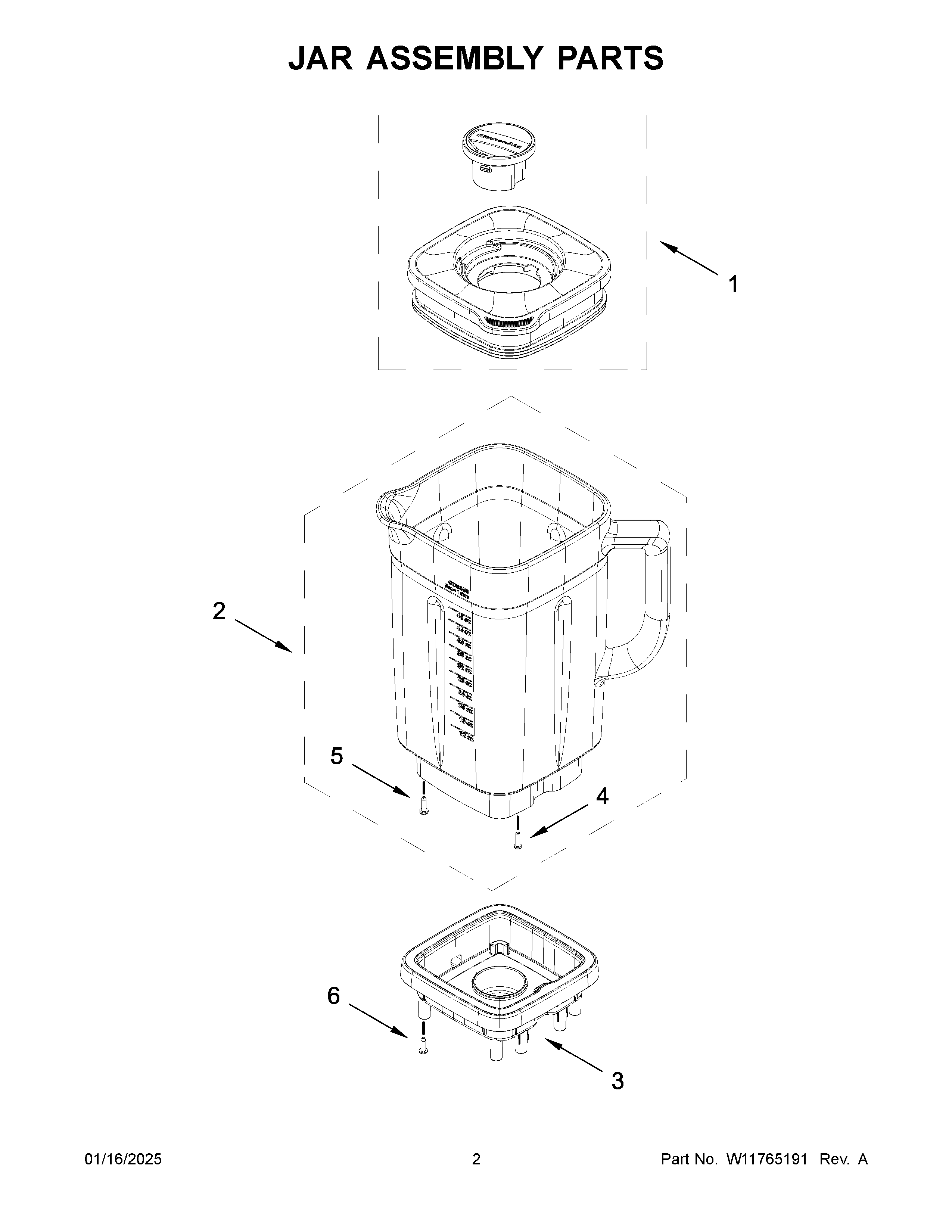 Jar assembly parts