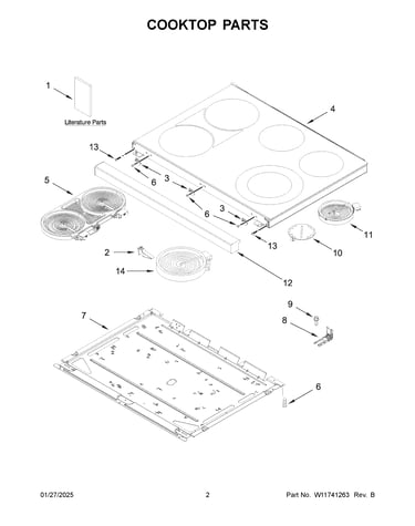 Cooktop parts