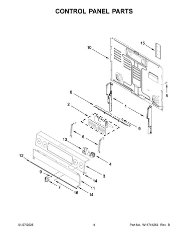 Control panel parts