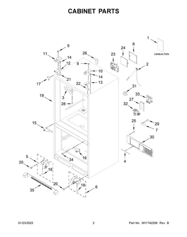 Cabinet parts