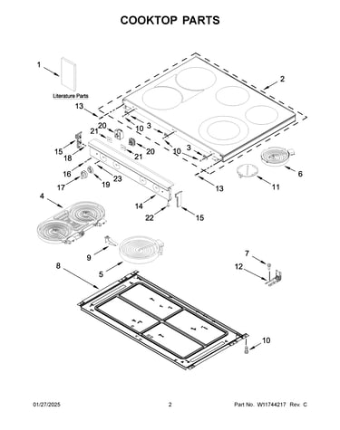 Cooktop parts