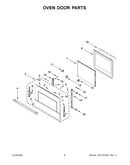 Oven door parts