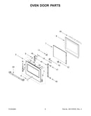 Oven door parts