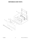 Microwave door parts