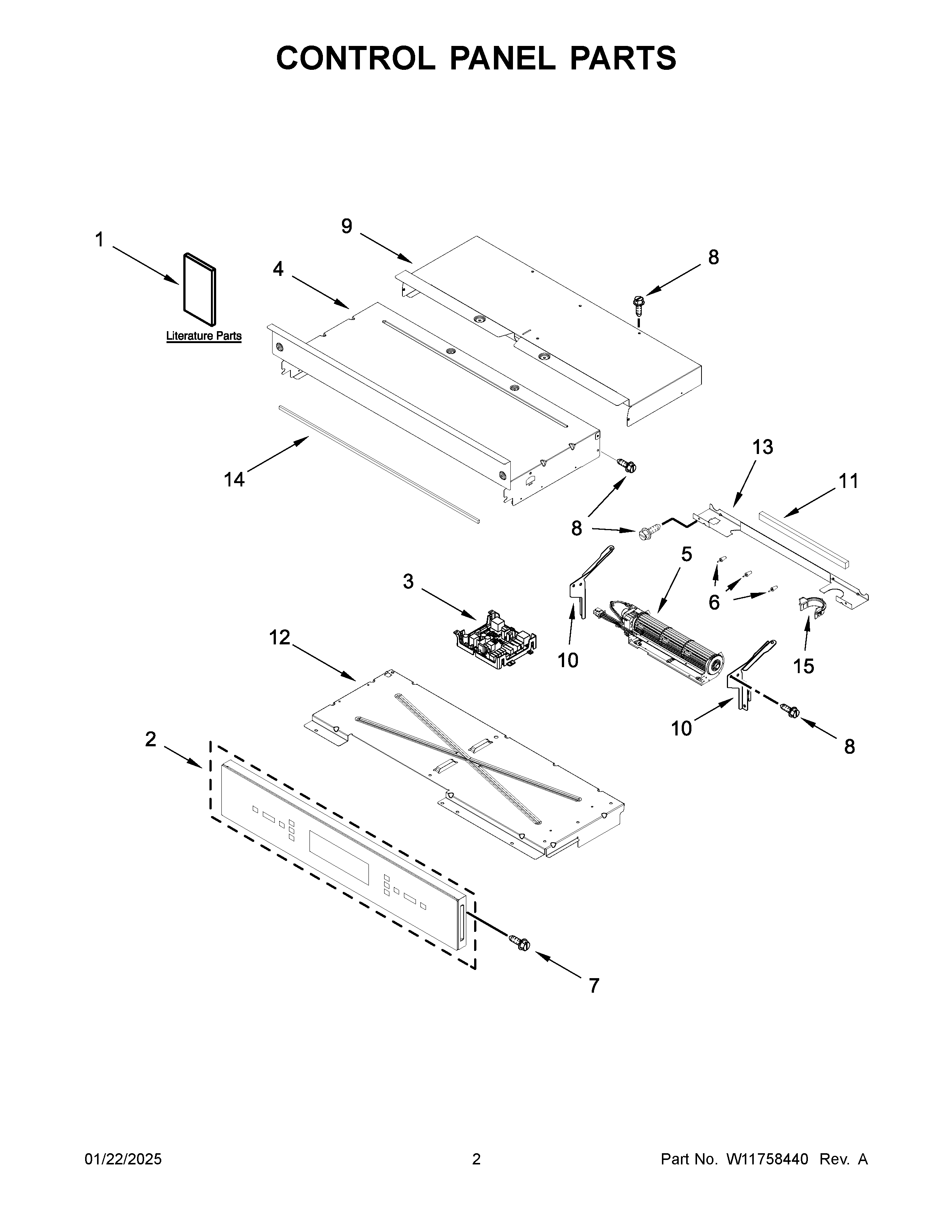 Control panel parts