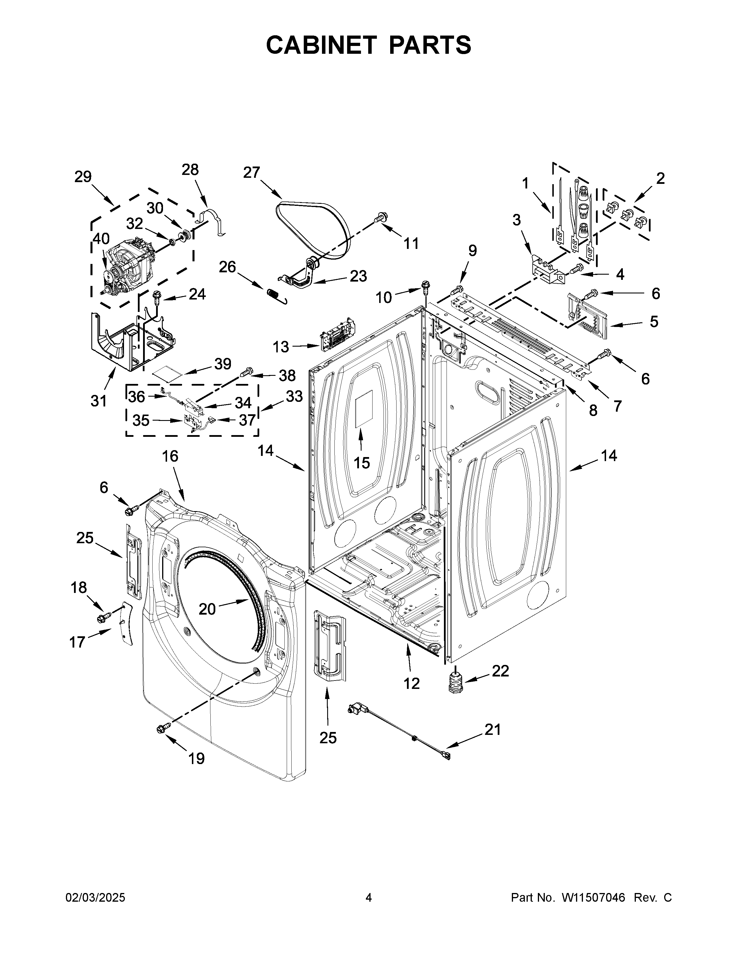 Cabinet parts