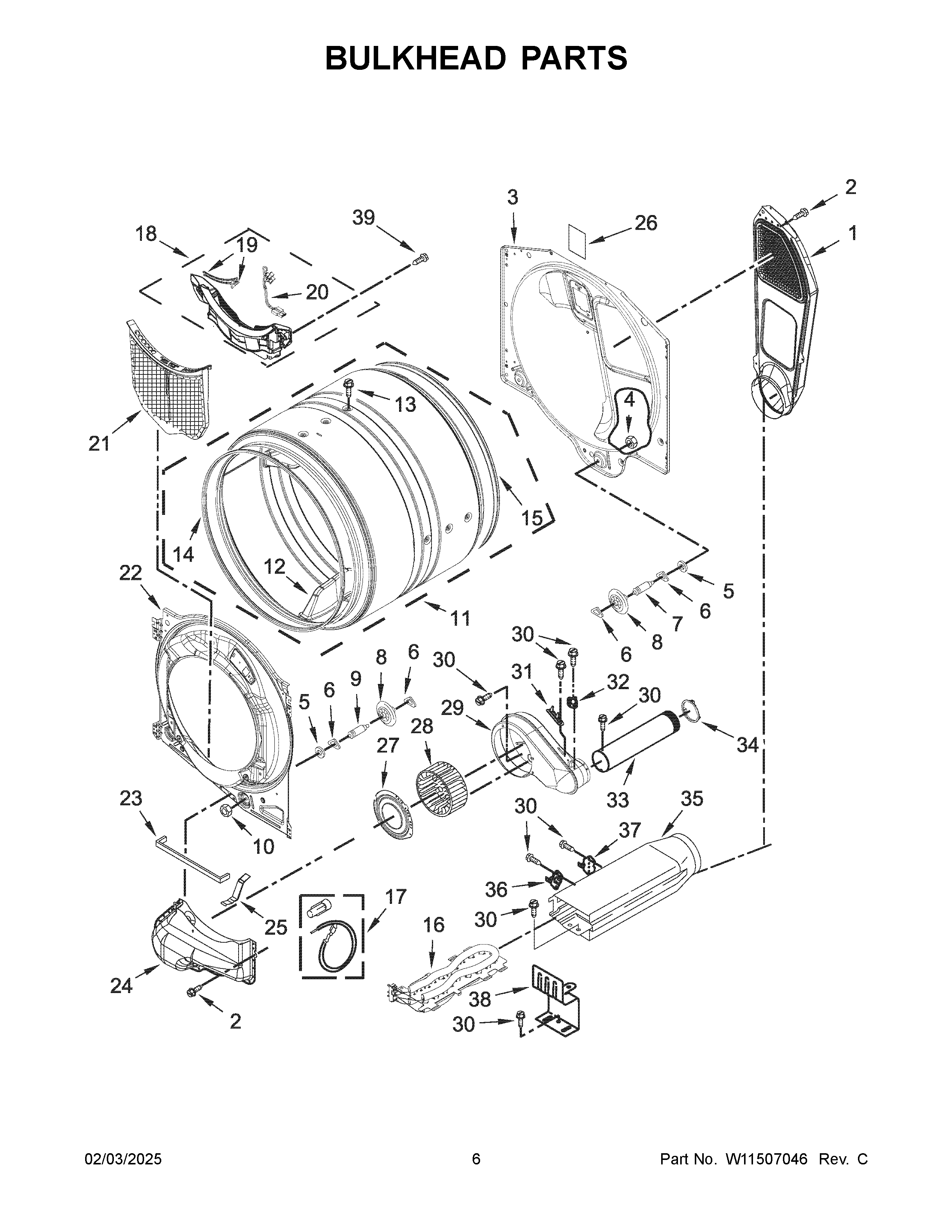 Bulkhead parts