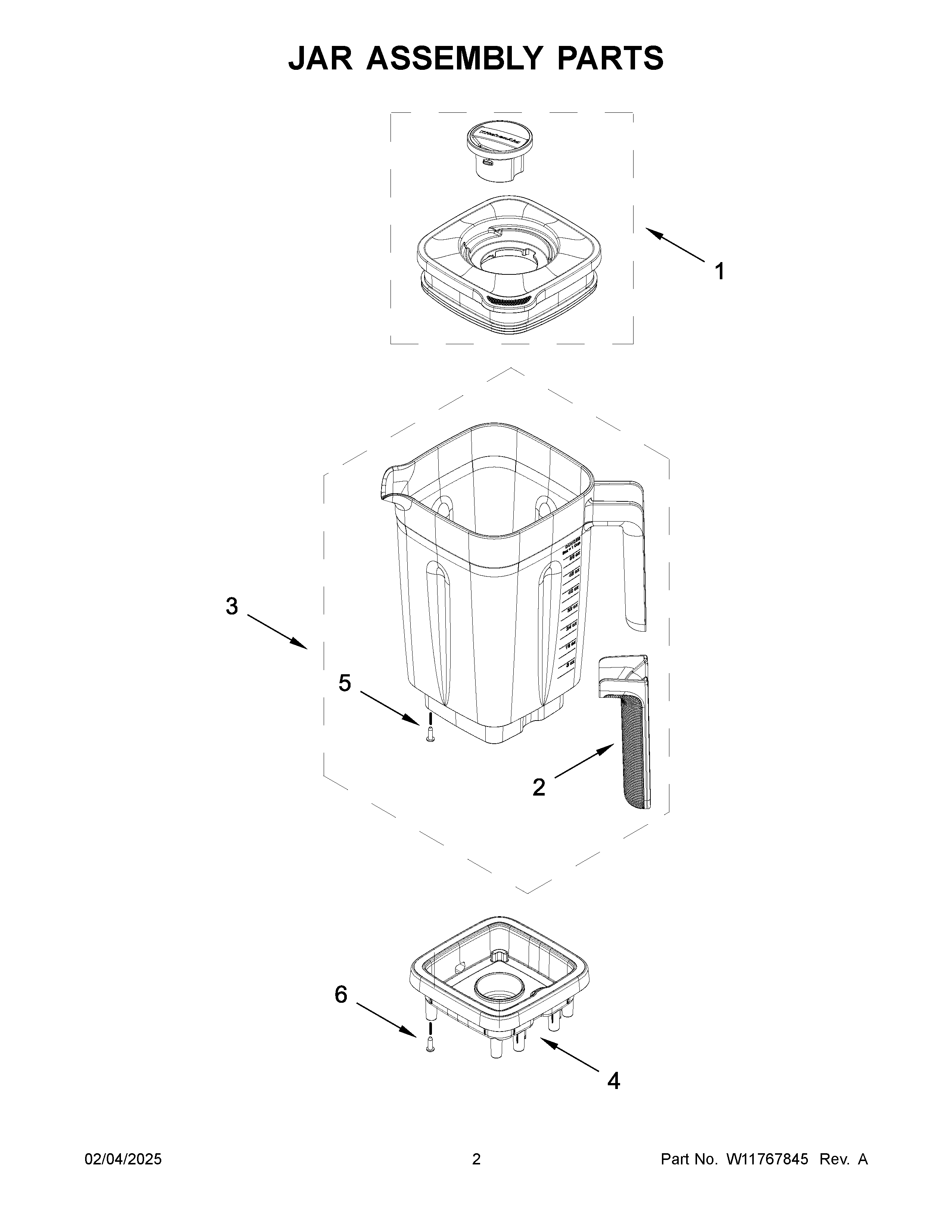 Jar assembly parts