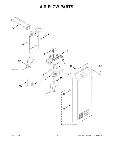 Air flow parts