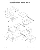 Refrigerator shelf parts