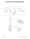 Motor and ice container parts