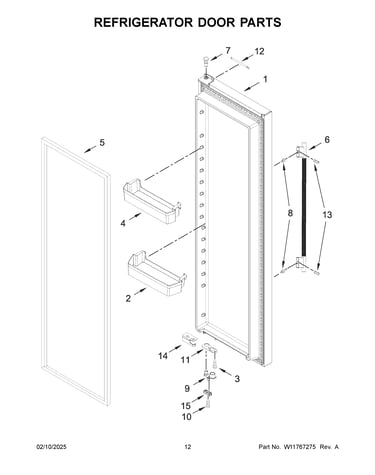 Refrigerator door parts