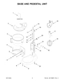 Base and pedestal unit