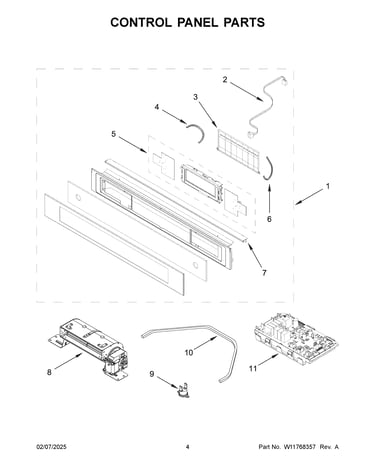 Control panel parts