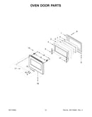 Oven door parts
