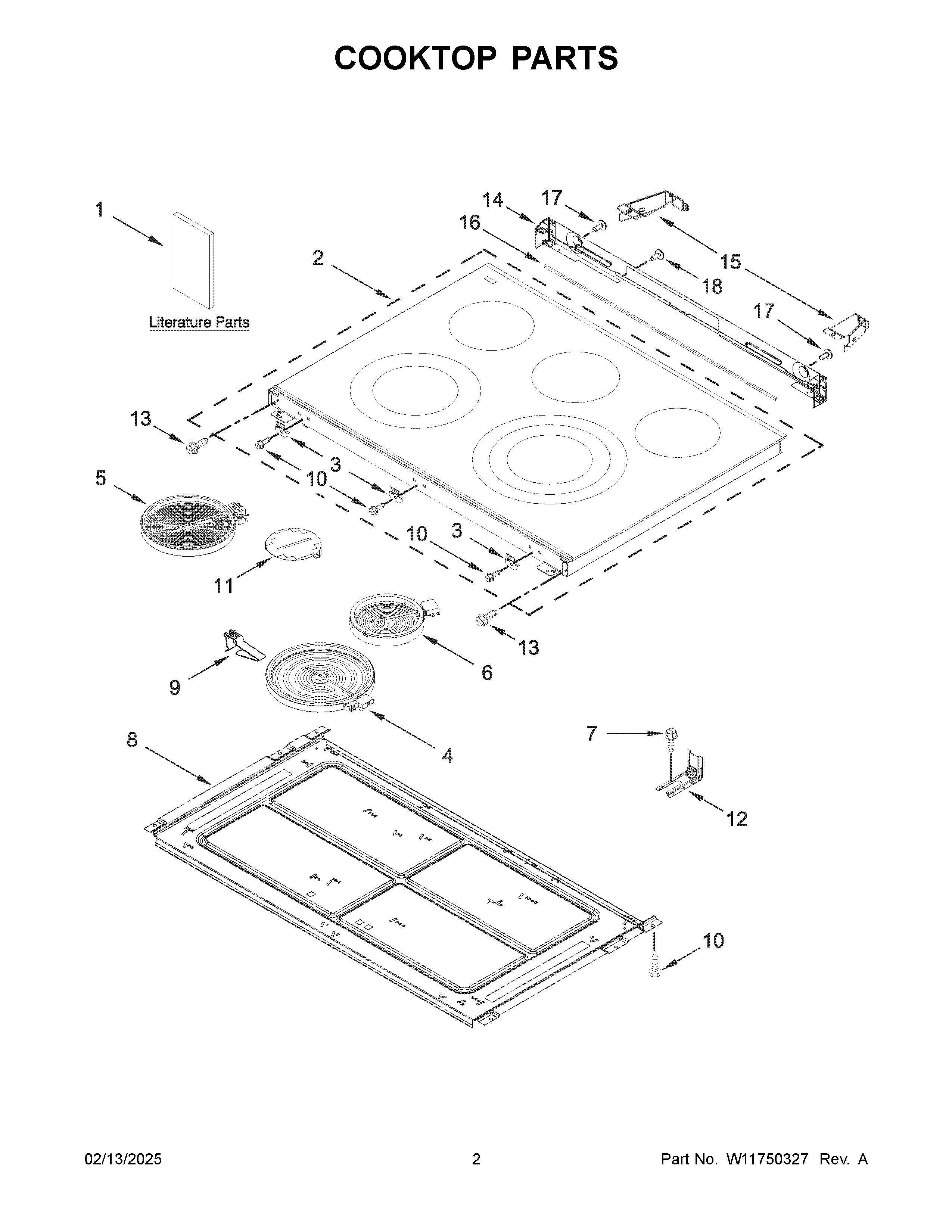 Cooktop parts