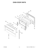 Oven door parts