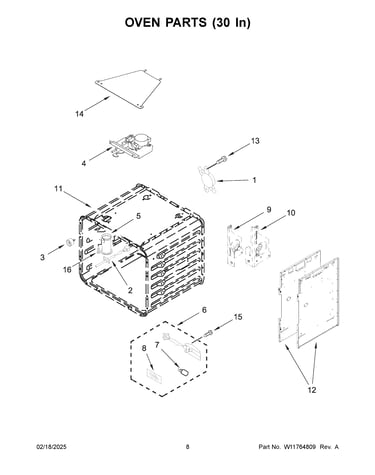 Oven parts (30 in)