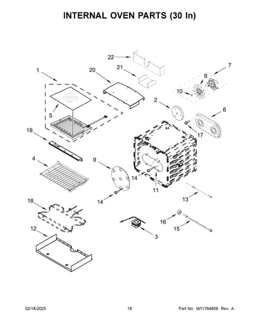 Internal oven parts (30 in)