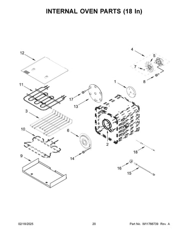 Internal oven parts (18 in)