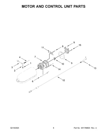 Motor and control unit parts