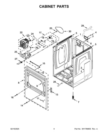 Cabinet parts