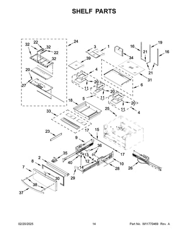 Shelf parts