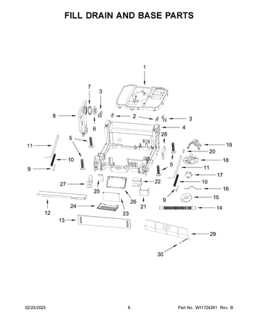 Fill drain and base parts