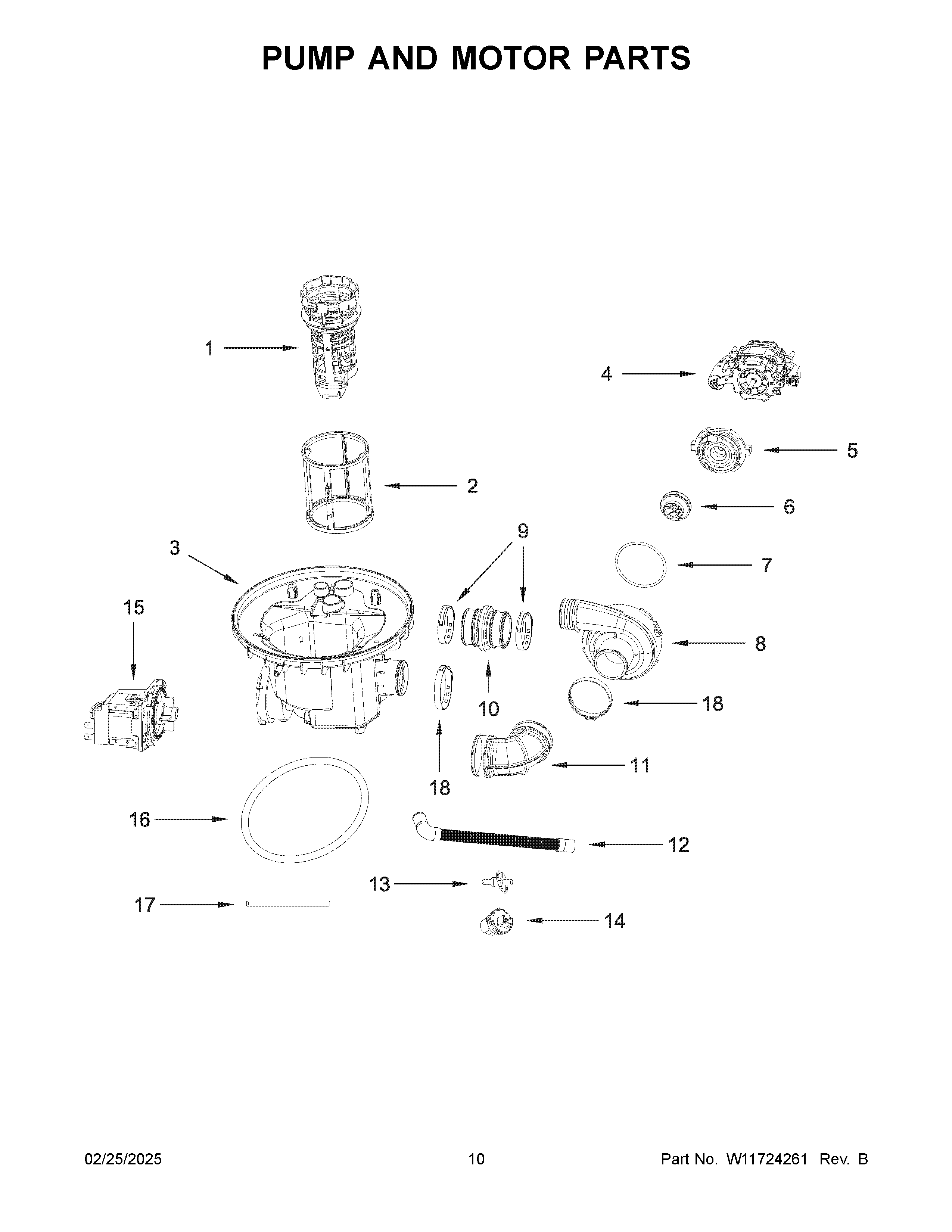 Pump and motor parts