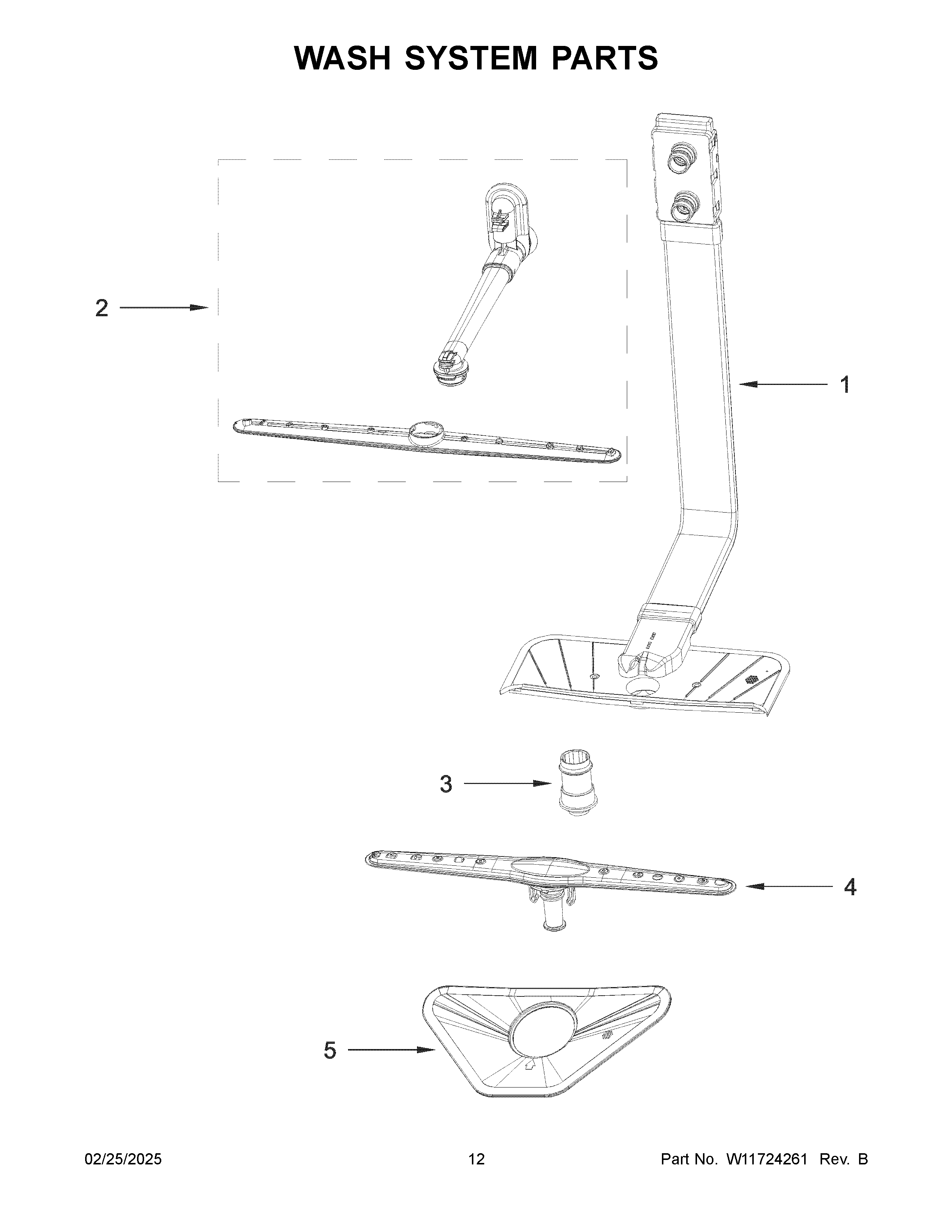 Wash system parts