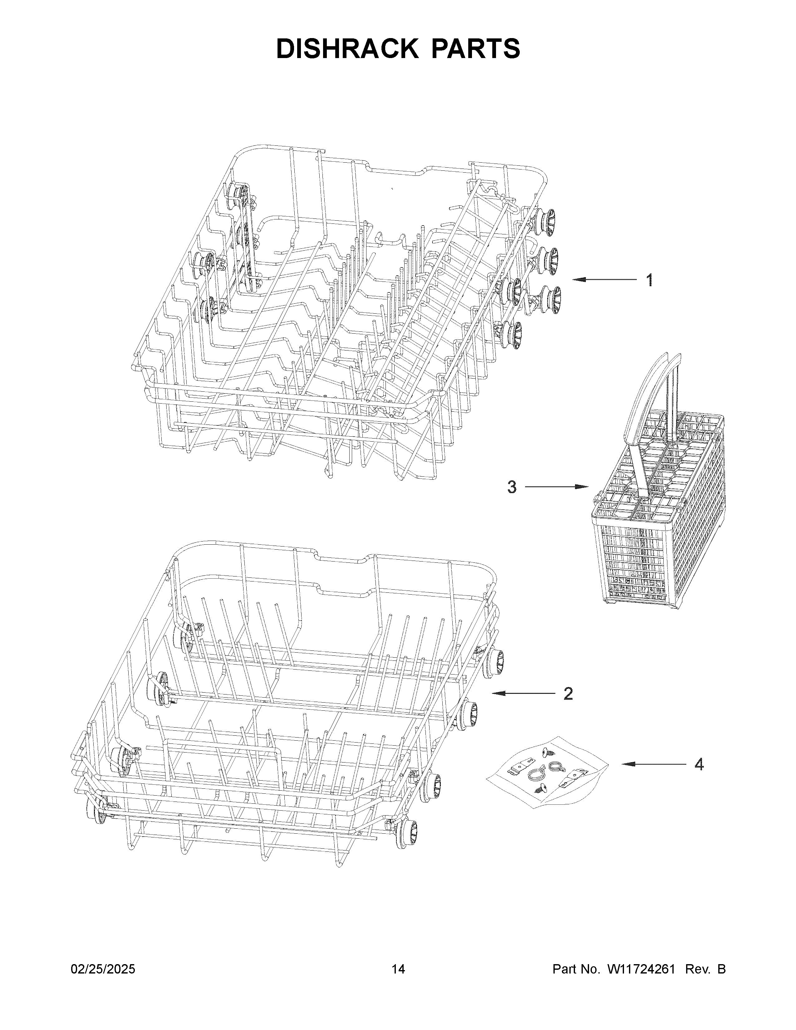 Dishrack parts