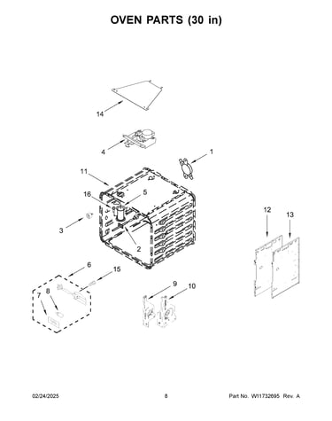 Oven parts (30 in)