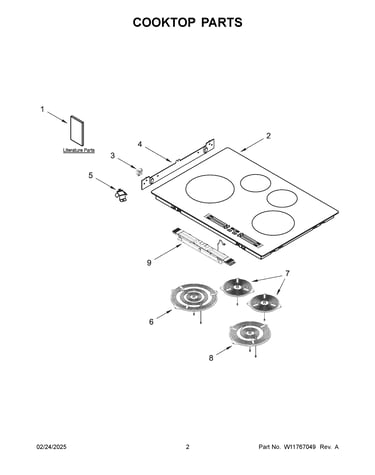 Cooktop parts