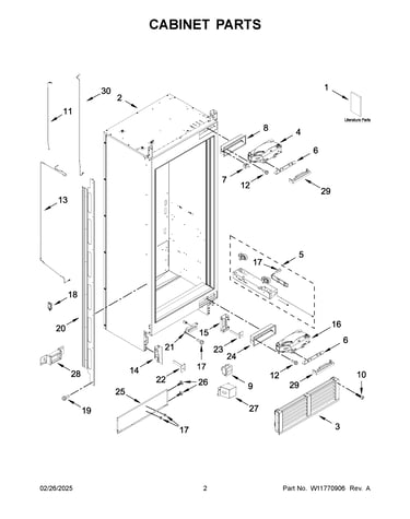 Cabinet parts