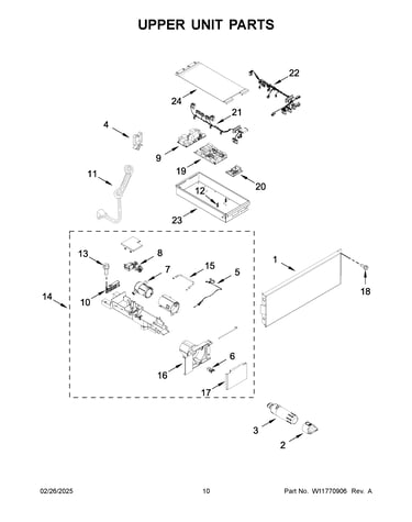 Upper unit parts