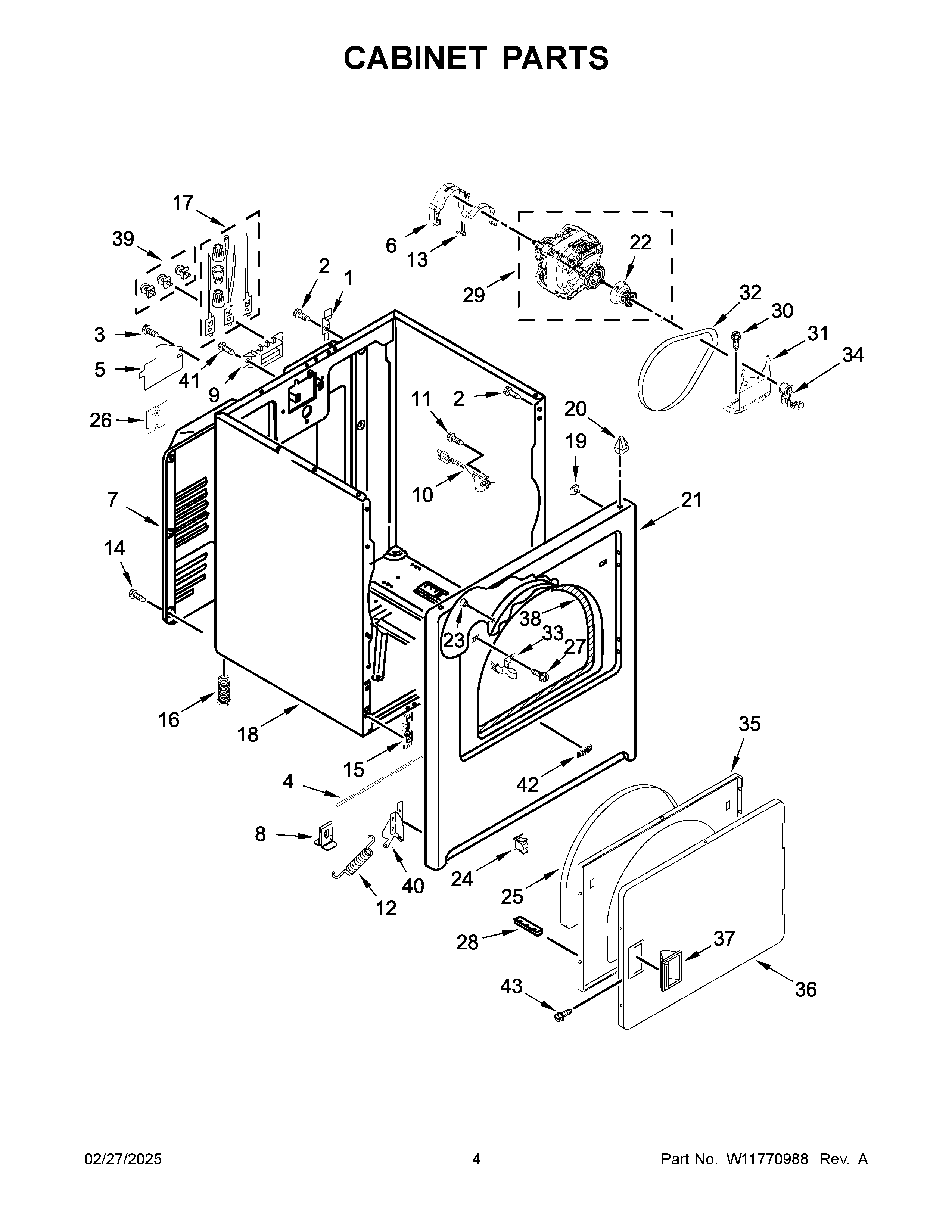 Cabinet parts