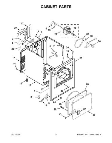 Cabinet parts